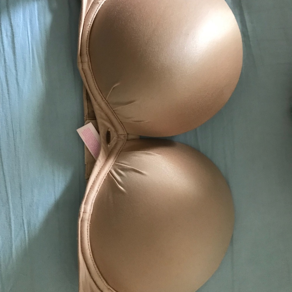 Victoria Secret Strapless Nude Bra Fabulous  34D